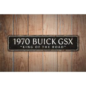 1970-Buick-GSX-Premium-Quality-Rustic-Metal-Sign-Images