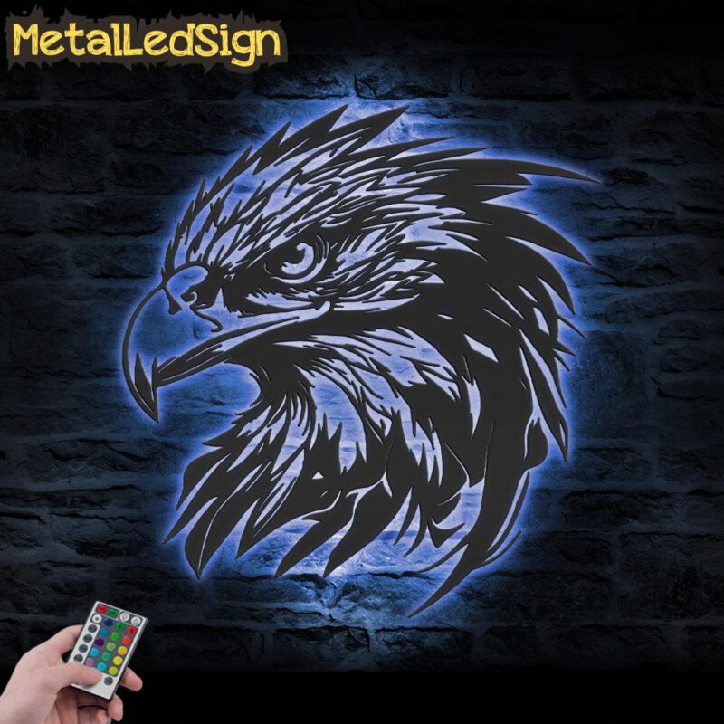 American Eagle Metal Wall Art Led Light - Image 2