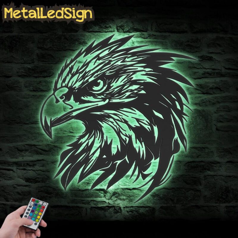 American Eagle Metal Wall Art Led Light - Image 4