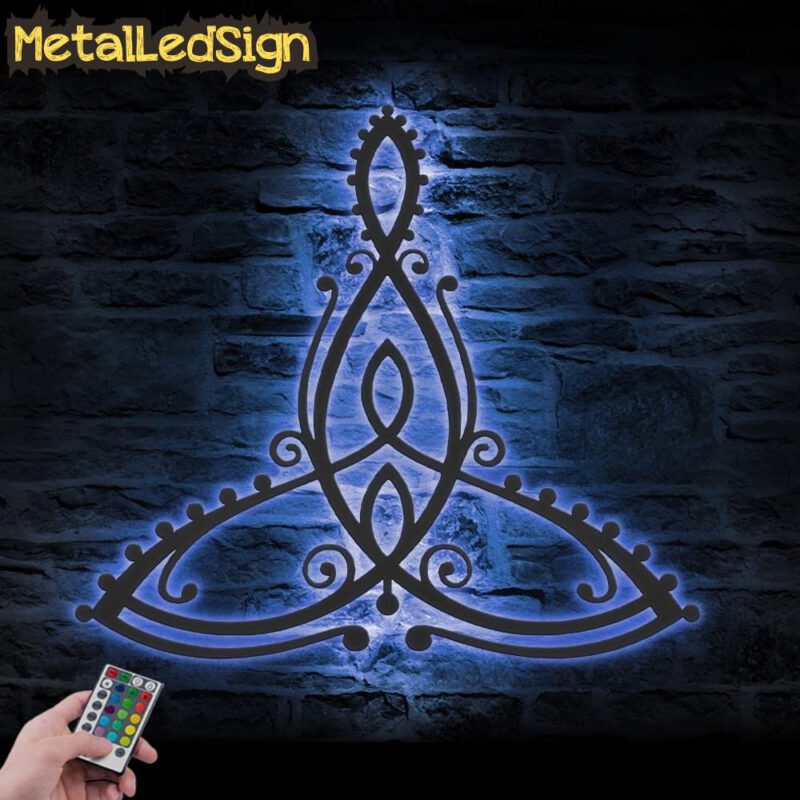 Celtic Motherhood Symbol Metal Wall Art Led Light - Image 2