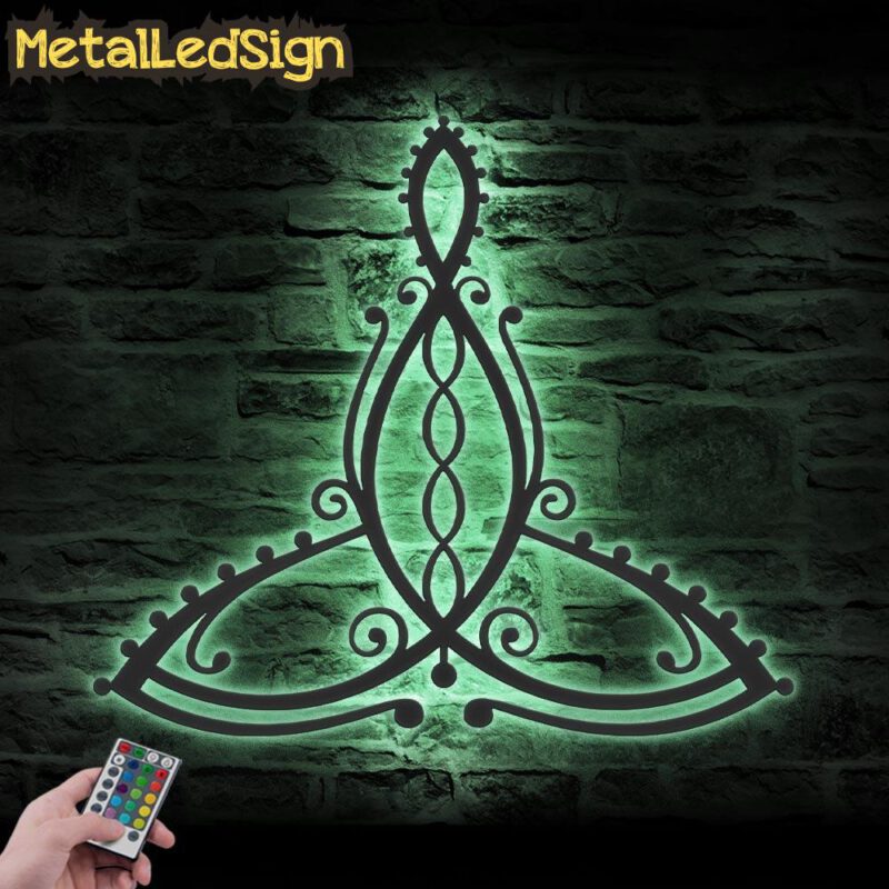 Celtic Motherhood Symbol Metal Wall Art Led Light - Image 3