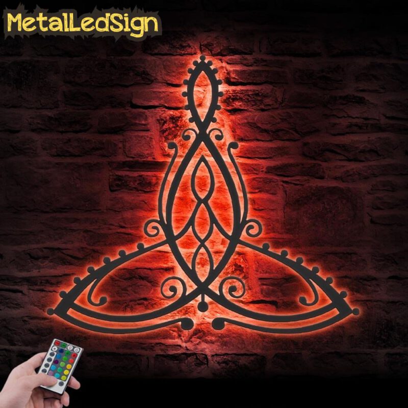 Celtic Motherhood Symbol Metal Wall Art Led Light - Image 3