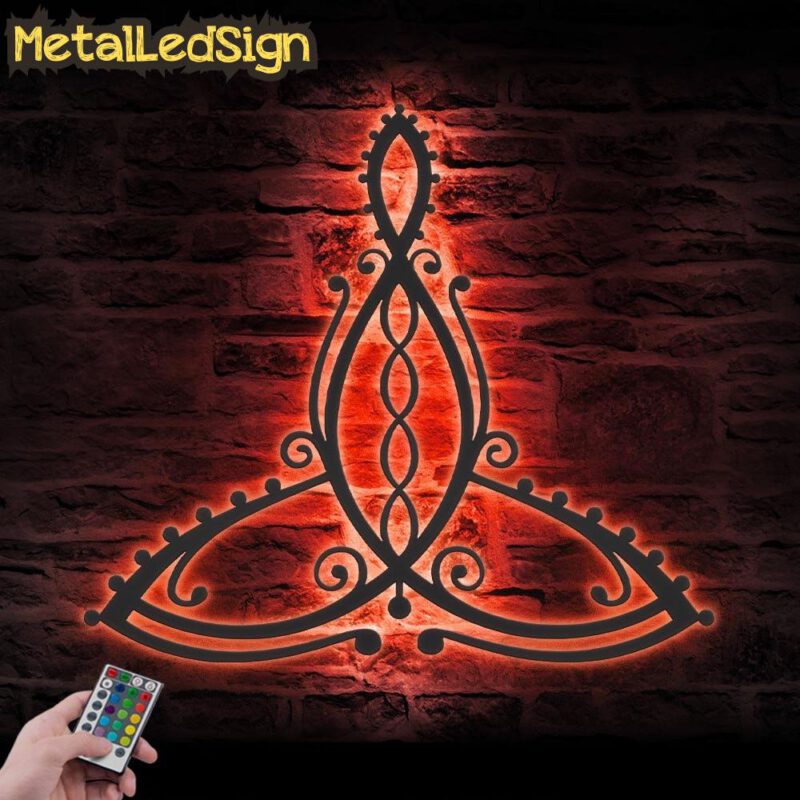 Celtic Motherhood Symbol Metal Wall Art Led Light - Image 4