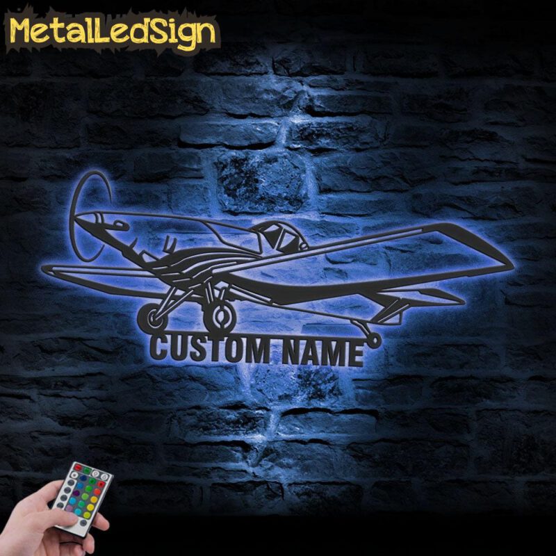 Custom Airplane Metal Wall Art Led Light - Image 2