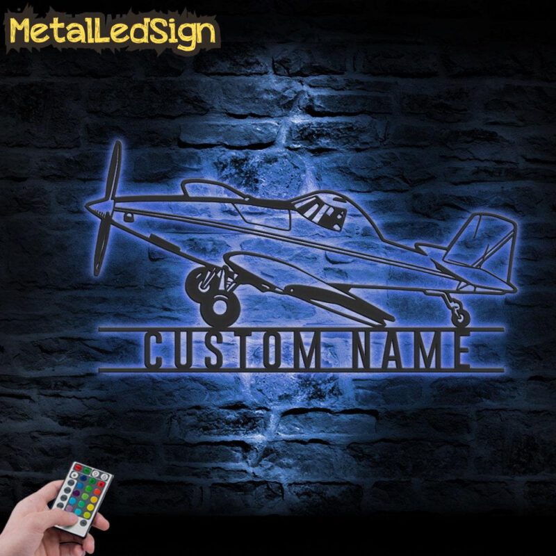 Custom Airplane Metal Wall Art Led Light - Image 2