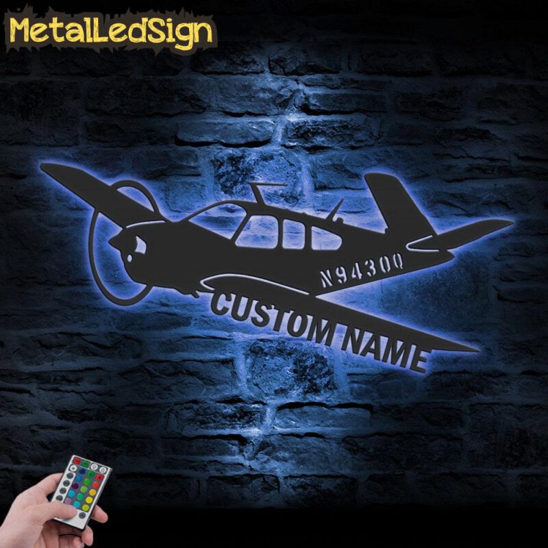 Custom Airplane Metal Wall Art Led Light - Image 2