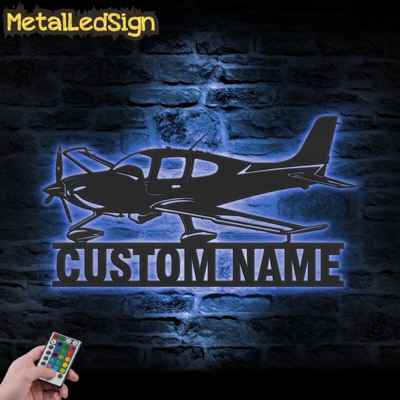 Custom Airplane Metal Wall Art Led Light - Image 2