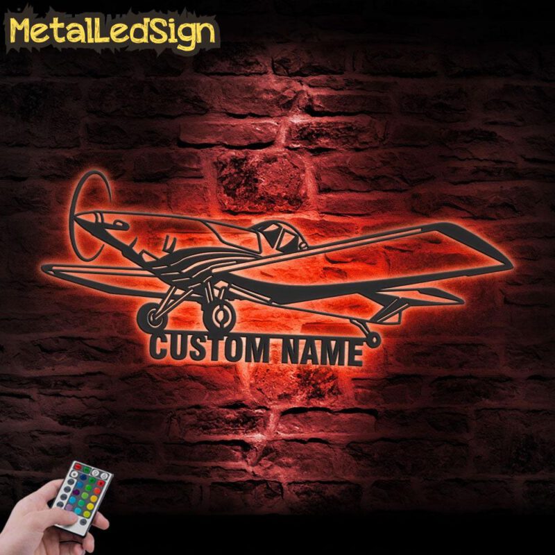 Custom Airplane Metal Wall Art Led Light - Image 3