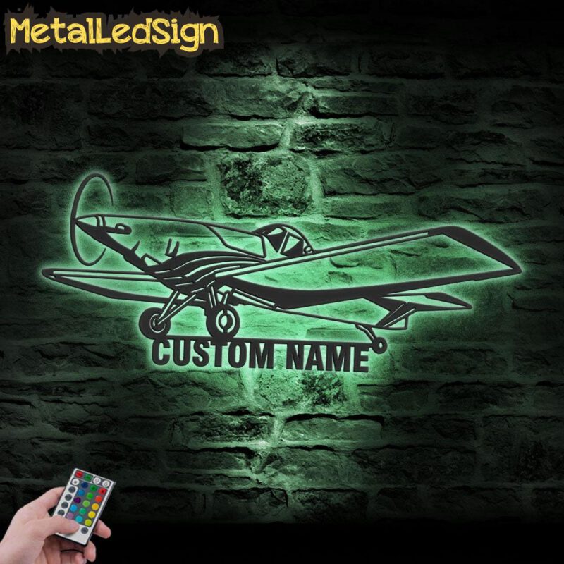 Custom Airplane Metal Wall Art Led Light - Image 4