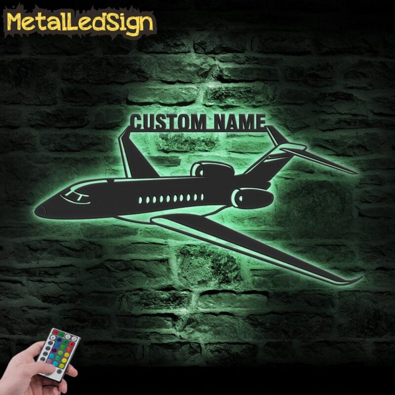 Custom Airplane Metal Wall Art Led Light - Image 4