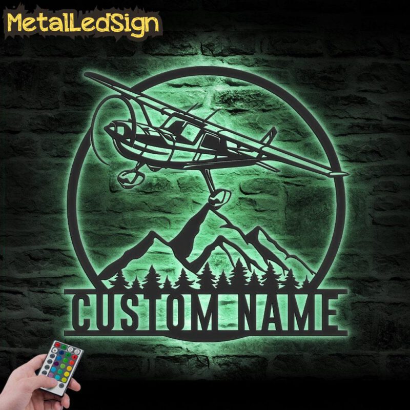 Custom Airplane Metal Wall Art Led Light - Image 4