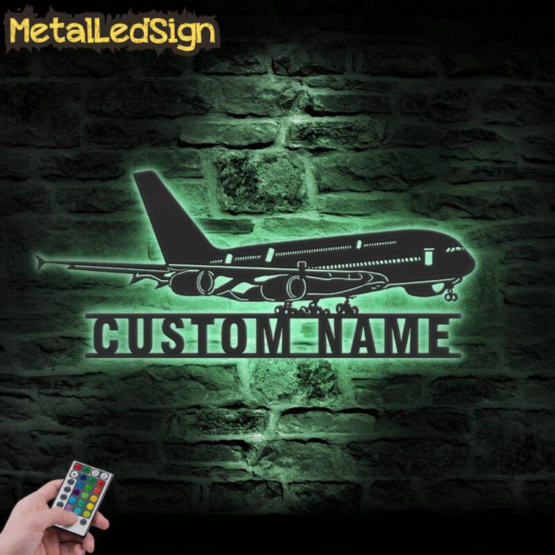 Custom Airplane Metal Wall Art Led Light - Image 4