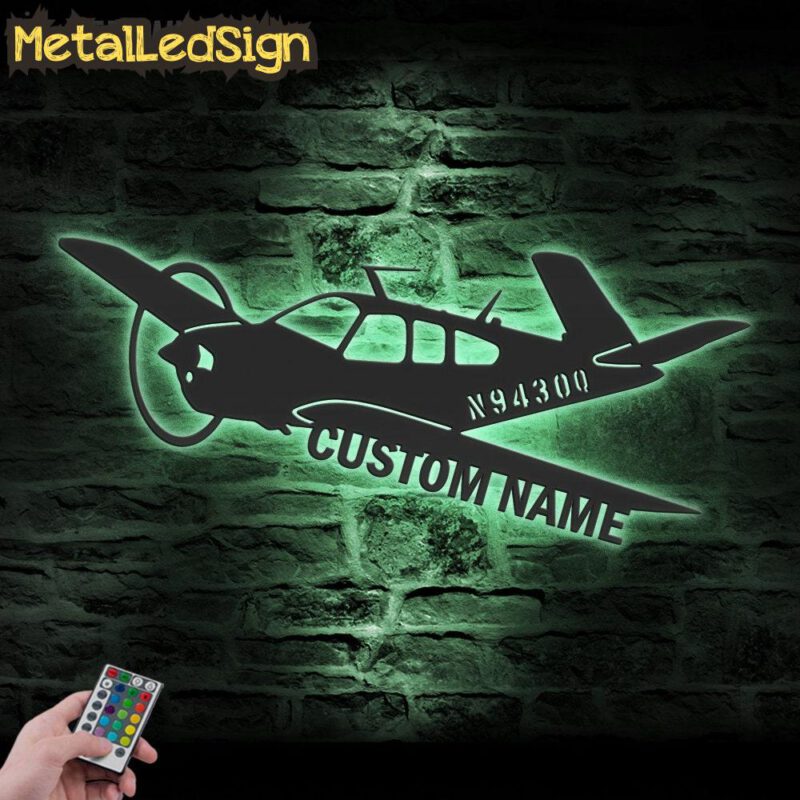 Custom Airplane Metal Wall Art Led Light - Image 4