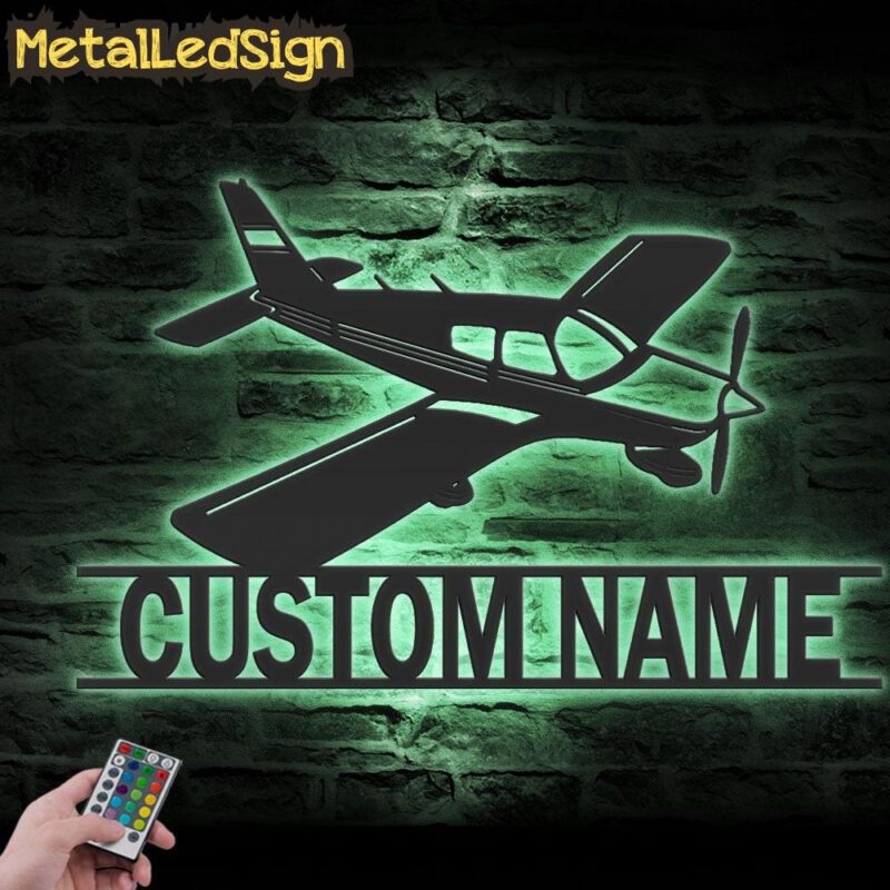 Custom Airplane Metal Wall Art Led Light - Image 4