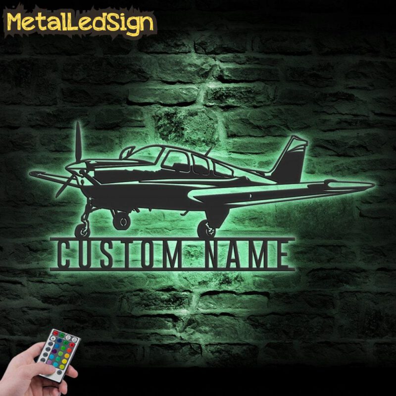 Custom Airplane Metal Wall Art Led Light - Image 4