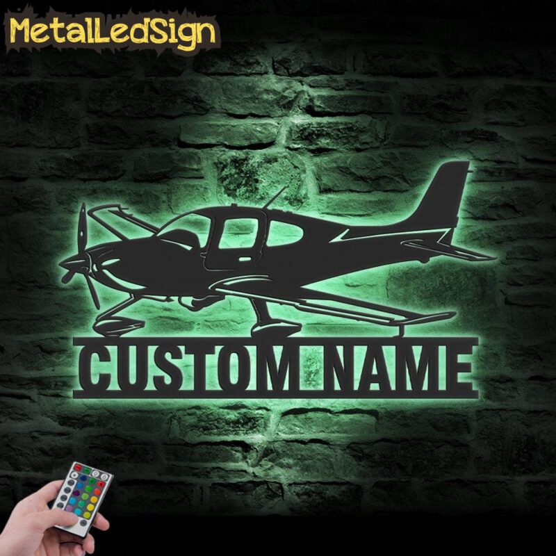 Custom Airplane Metal Wall Art Led Light - Image 4