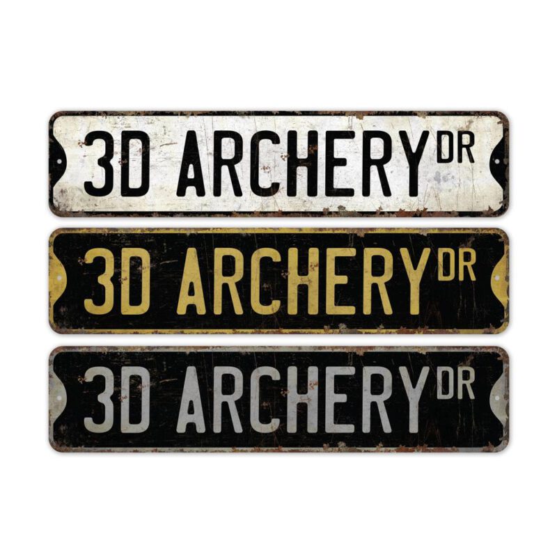 3D-Archery-Premium-Quality-Rustic-Metal-Sign-2