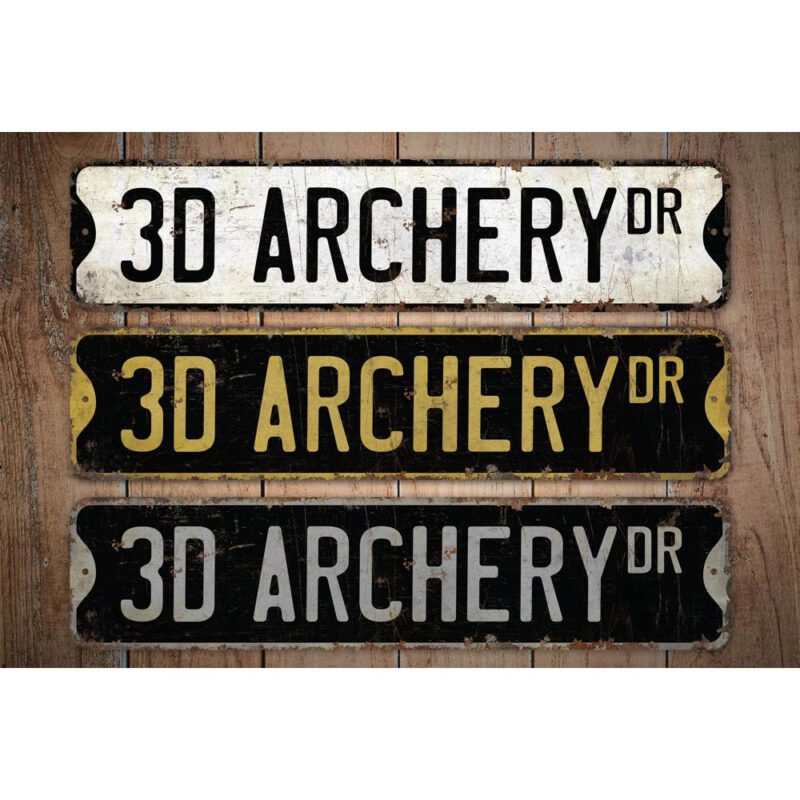 3D-Archery-Premium-Quality-Rustic-Metal-Sign-Images