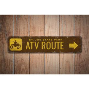 ATV-Route-Premium-Quality-Rustic-Metal-Sign-Images