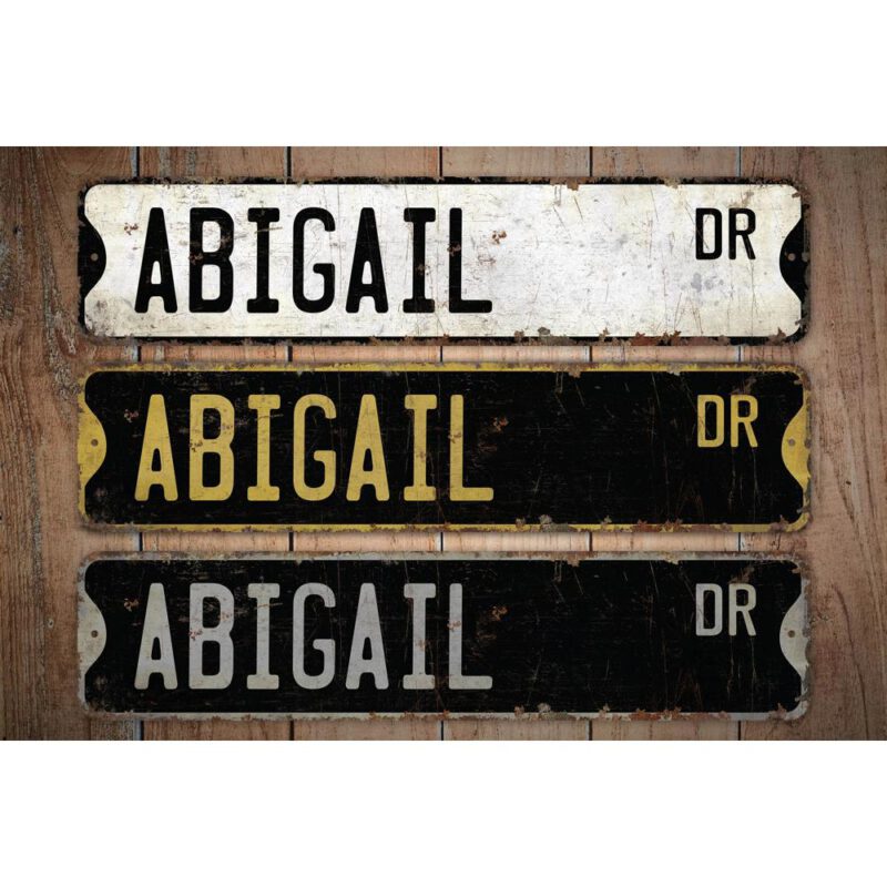 Abigail-Name-Sign-Premium-Quality-Rustic-Metal-Sign-Images