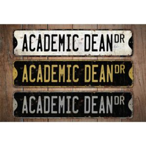 Academic-Dean-Premium-Quality-Rustic-Metal-Sign-Images