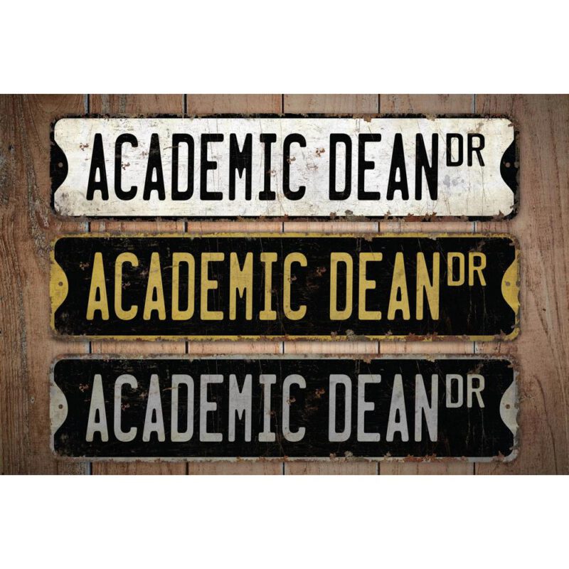 Academic-Dean-Premium-Quality-Rustic-Metal-Sign-Images