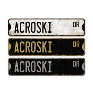 Acroski-Premium-Quality-Rustic-Metal-Sign-2