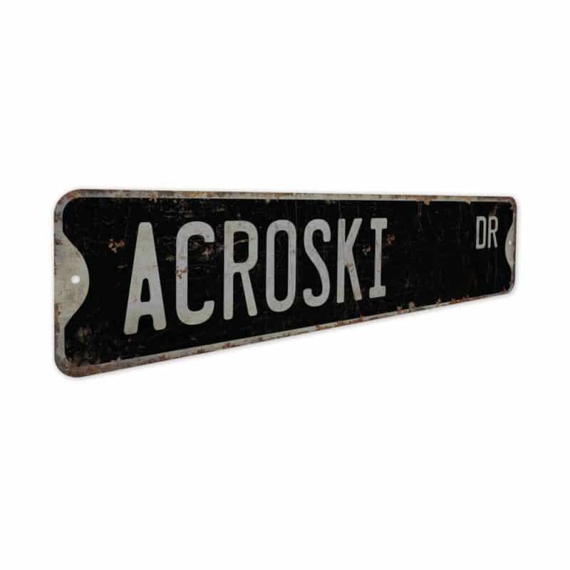 Acroski-Premium-Quality-Rustic-Metal-Sign-7