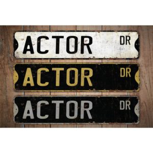 Actor-Premium-Quality-Rustic-Metal-Sign-Images