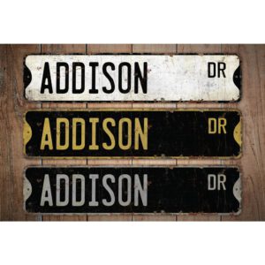 Addison-Name-Sign-Premium-Quality-Rustic-Metal-Sign-Images