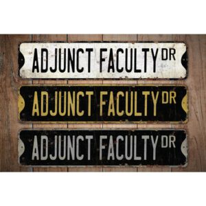 Adjunct-Faculty-Premium-Quality-Rustic-Metal-Sign-Images