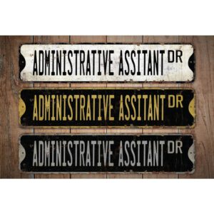 Administrative-Assistant-Premium-Quality-Rustic-Metal-Sign-Images