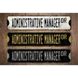 Administrative-Manager-Premium-Quality-Rustic-Metal-Sign-Images