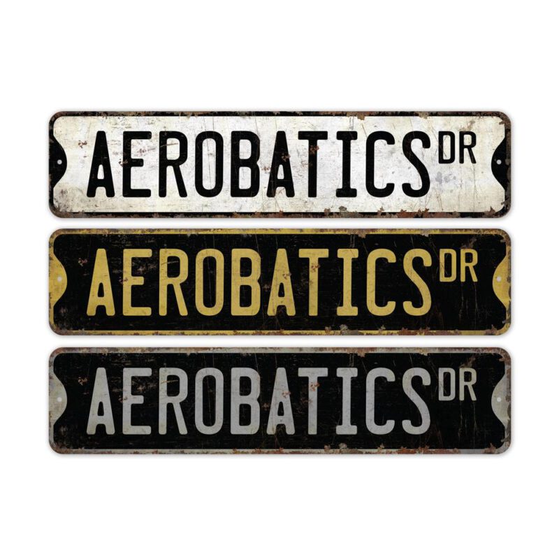 Aerobatics-Premium-Quality-Rustic-Metal-Sign-2