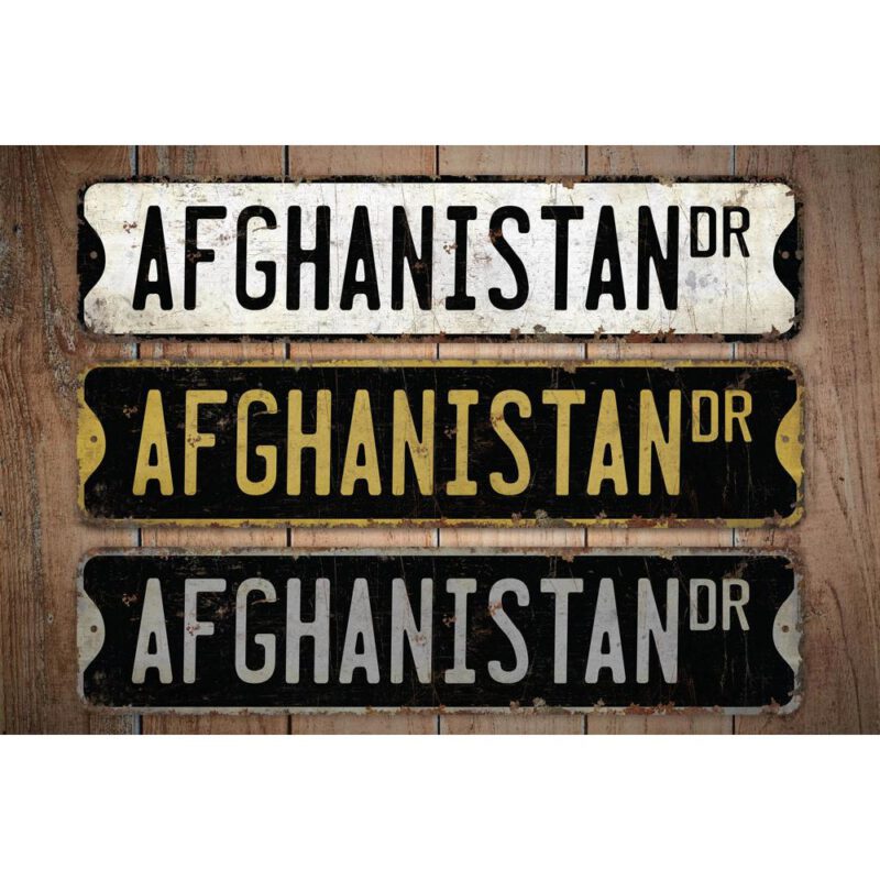 Afghanistan-Premium-Quality-Rustic-Metal-Sign-Images