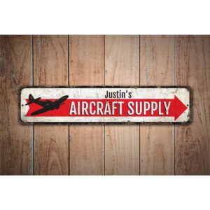 Aircraft-Supply-Sign-Premium-Quality-Rustic-Metal-Sign-Images