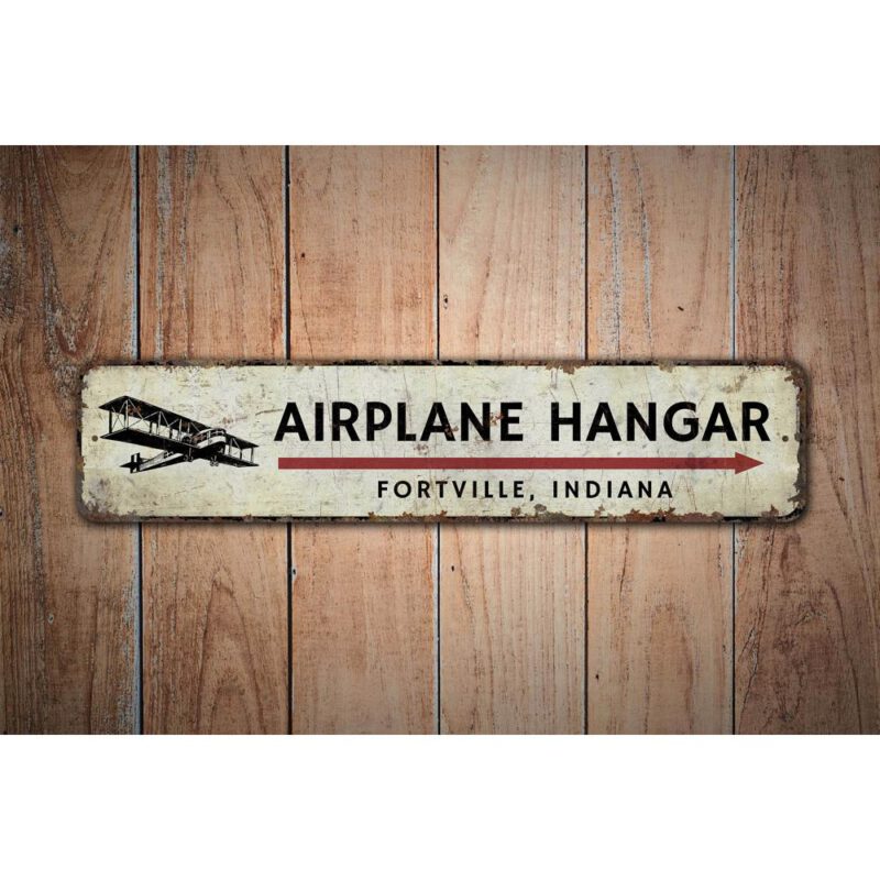 Airplane-Hangar-Sign-Premium-Quality-Rustic-Metal-Sign-Images