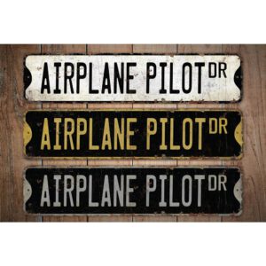 Airplane-Pilot-Premium-Quality-Rustic-Metal-Sign-Images