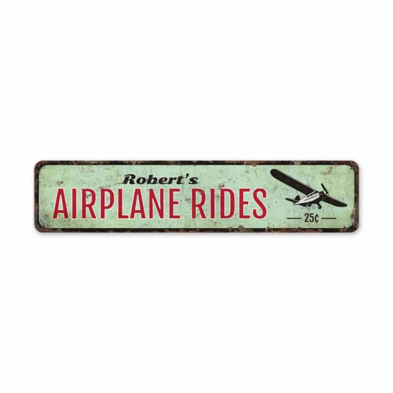 Airplane-Ride-Sign-Premium-Quality-Rustic-Metal-Sign-2