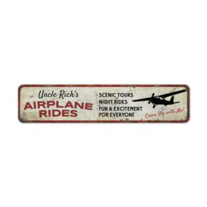 Airplane-Rides-Sign-Premium-Quality-Rustic-Metal-Sign-2