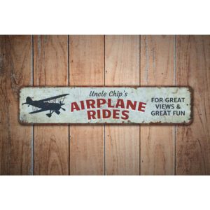 Airplane-Rides-Sign-Premium-Quality-Rustic-Metal-Sign-Images-1