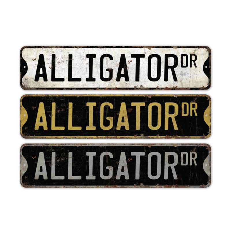 Alligator-Premium-Quality-Rustic-Metal-Sign-2