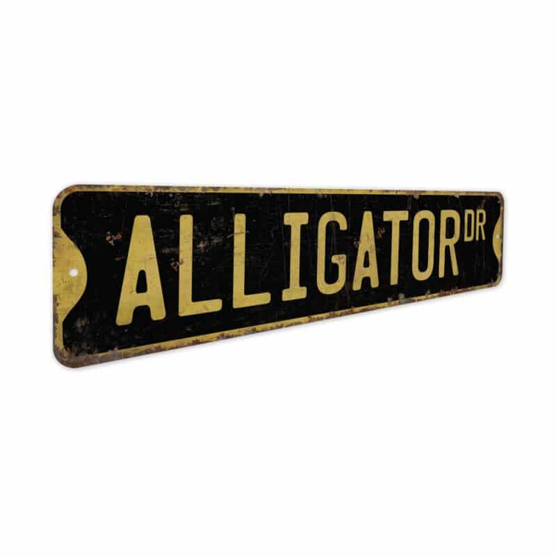 Alligator-Premium-Quality-Rustic-Metal-Sign-5