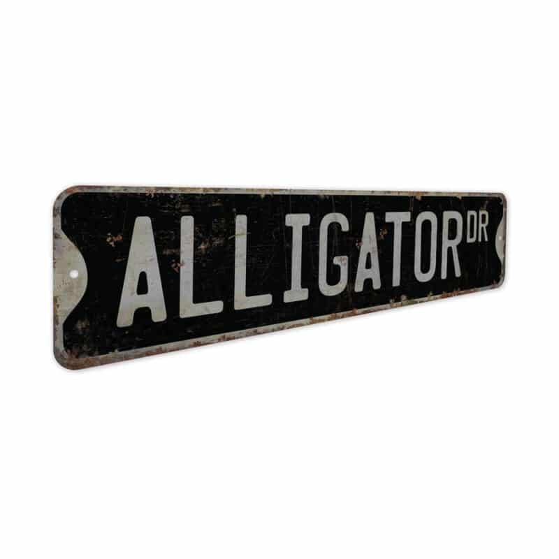 Alligator-Premium-Quality-Rustic-Metal-Sign-7