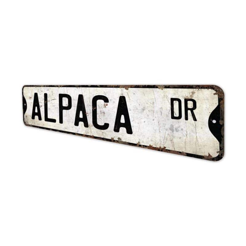 Alpaca-Premium-Quality-Rustic-Metal-Sign-4