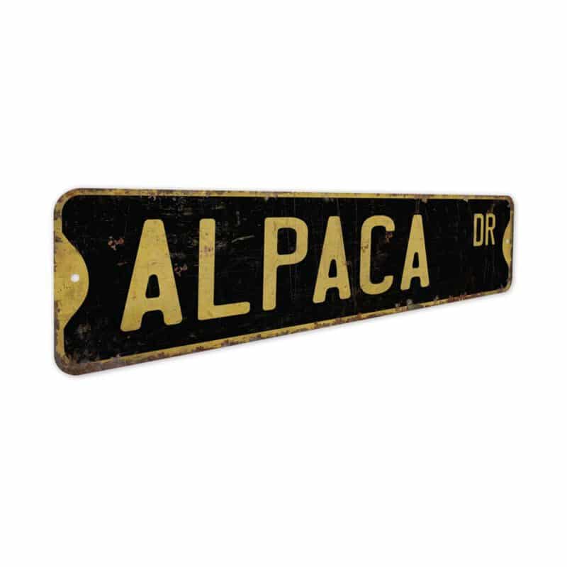 Alpaca-Premium-Quality-Rustic-Metal-Sign-5