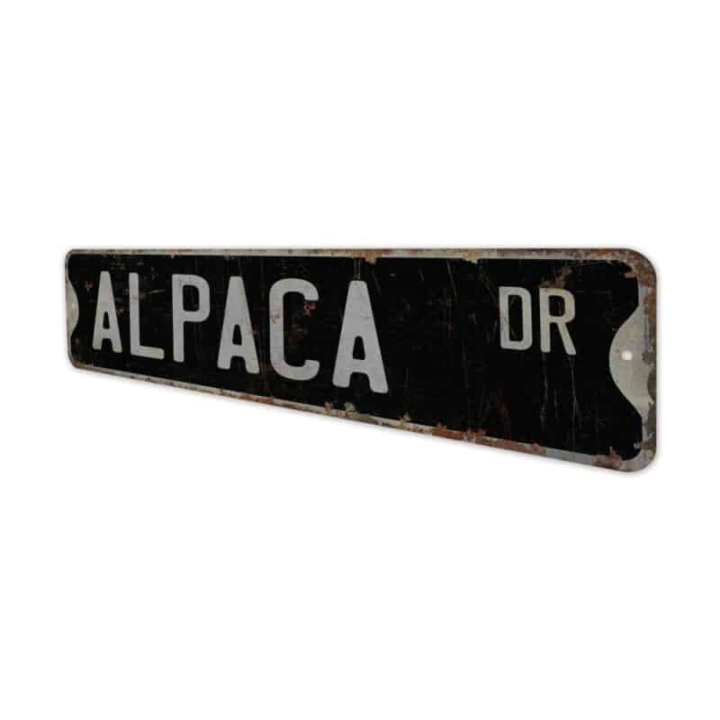 Alpaca-Premium-Quality-Rustic-Metal-Sign-8