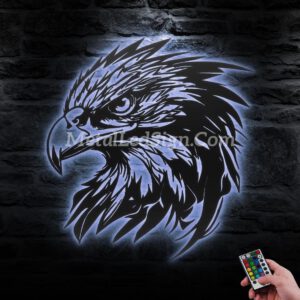 American-Eagle-Head-Metal-Wall-Art-Led-Light-3