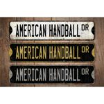 American-Handball-Premium-Quality-Rustic-Metal-Sign-Images