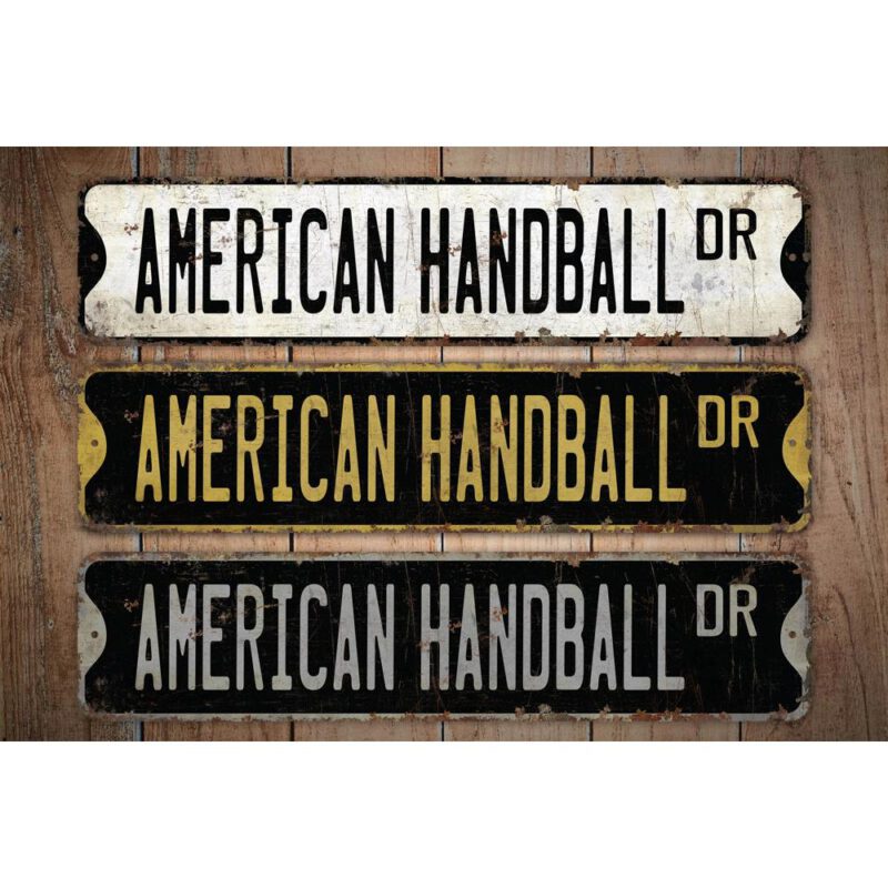 American-Handball-Premium-Quality-Rustic-Metal-Sign-Images